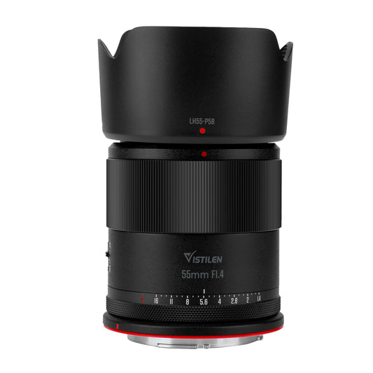Vistilen 55mm f1.4 APS-C Auto Focus STM Lens for EFR Mount Cameras