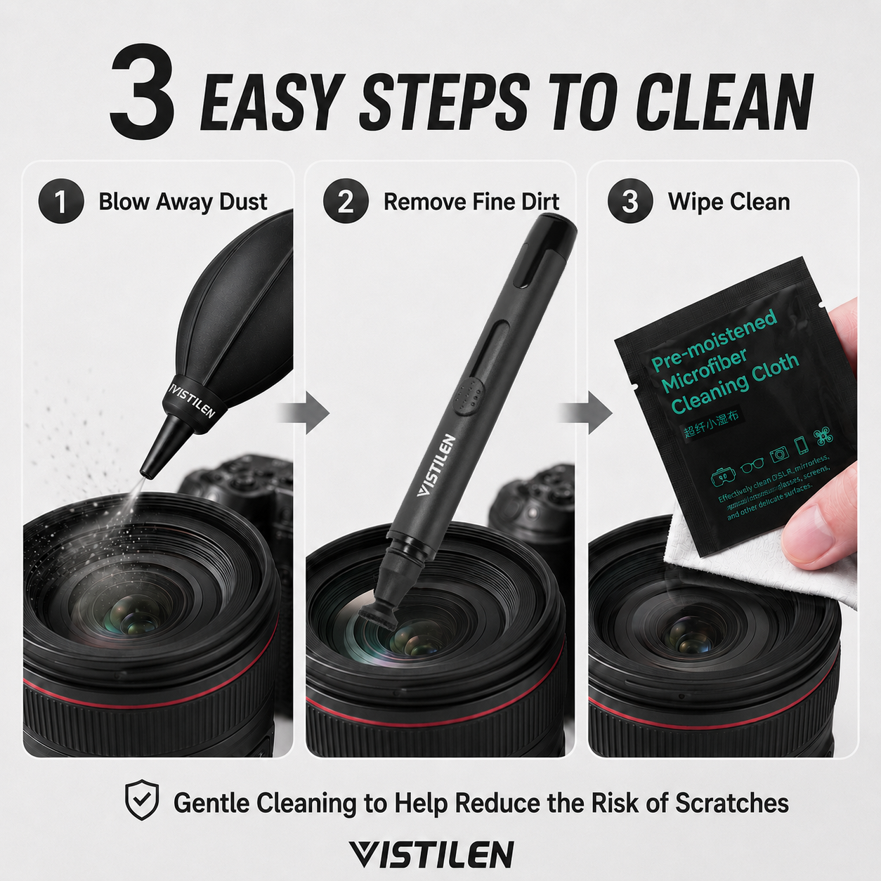 Vistilen Camera Cleaning Travel Kit
